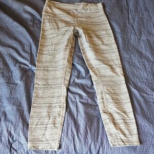 Striped Beige Leggings